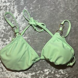 Wild Fable Size S Swim Top Teal Green